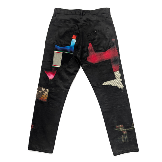 Junya Watanabe Man x Pendleton patchwork jeans