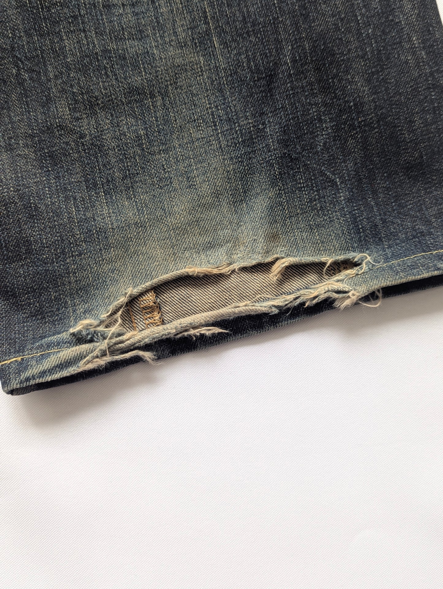 Junya Watanabe Man x Levi's collaboration distressed denim