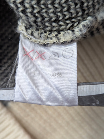 Issey Miyake sports ski print 80's knit