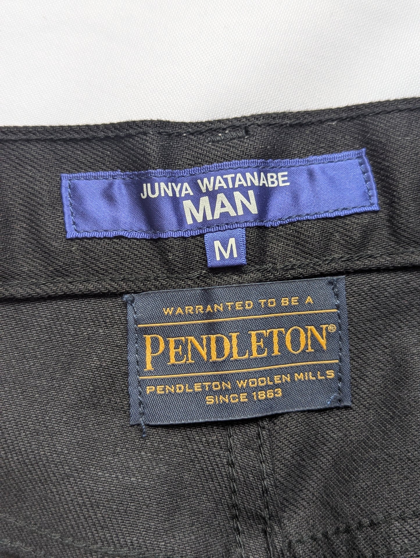 Junya Watanabe Man x Pendleton patchwork jeans