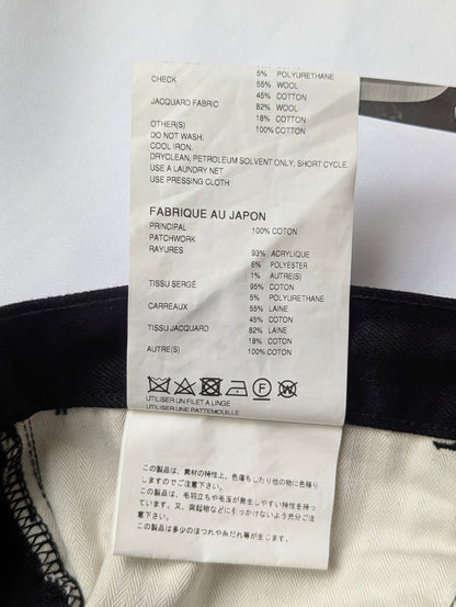 Junya Watanabe Man x Pendleton patchwork jeans