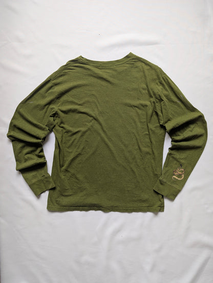 Undercover "Fallen man" snake pattern long sleeve shirt