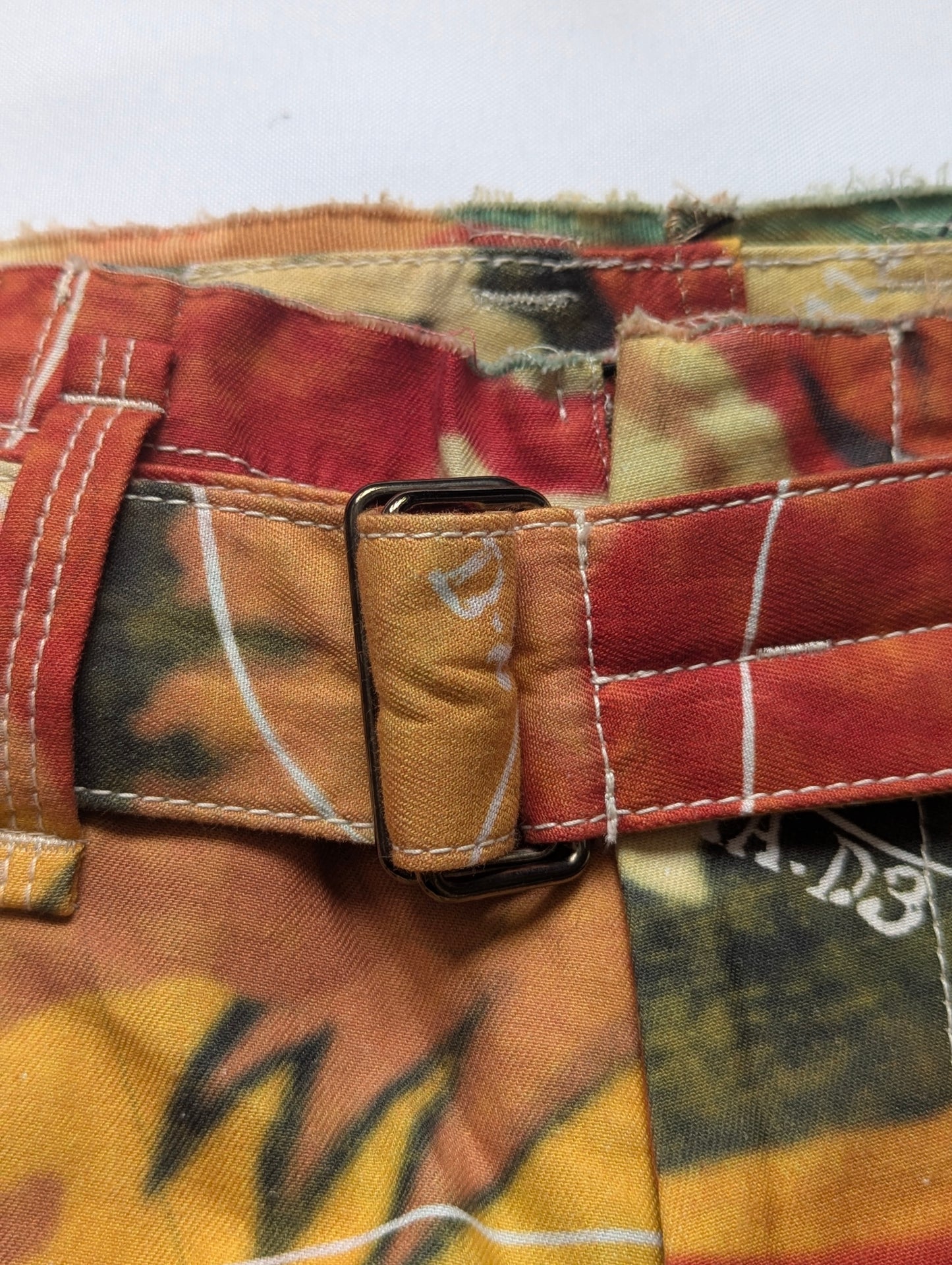 Yohji Yamamoto Pour Homme topography print trousers
