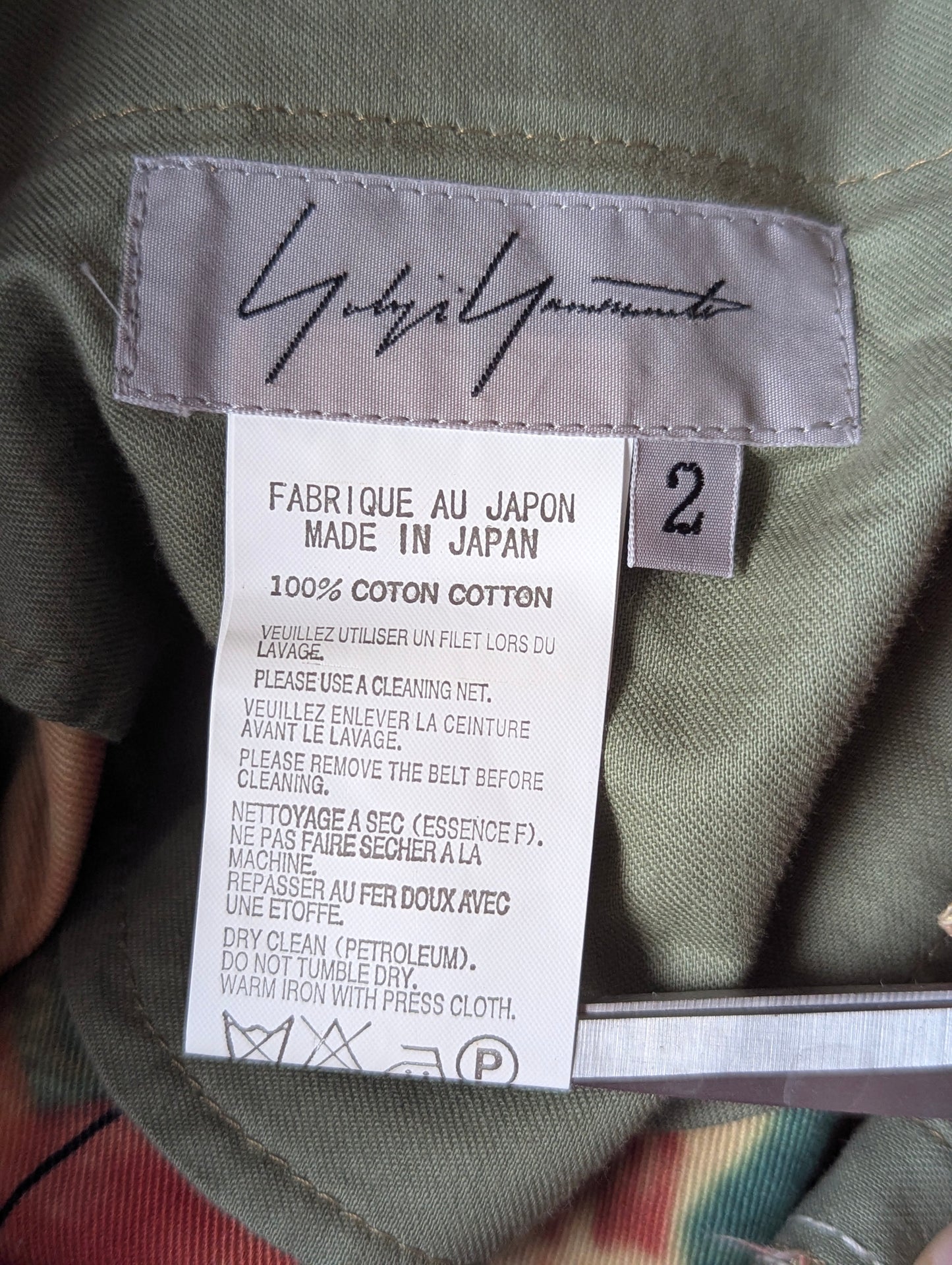 Yohji Yamamoto Pour Homme topography print trousers