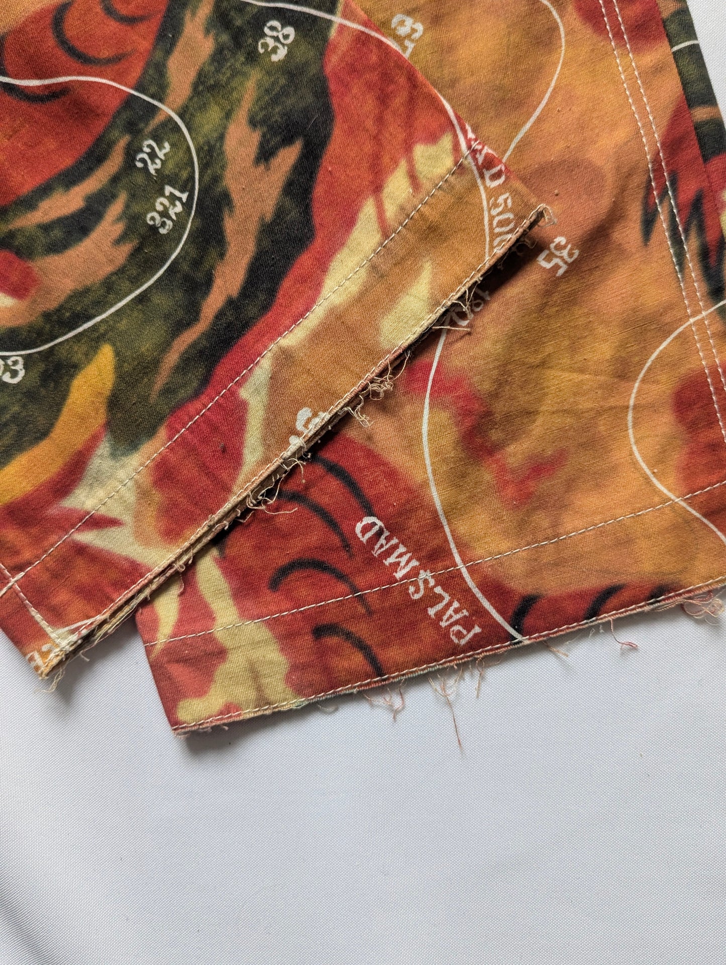 Yohji Yamamoto Pour Homme topography print trousers