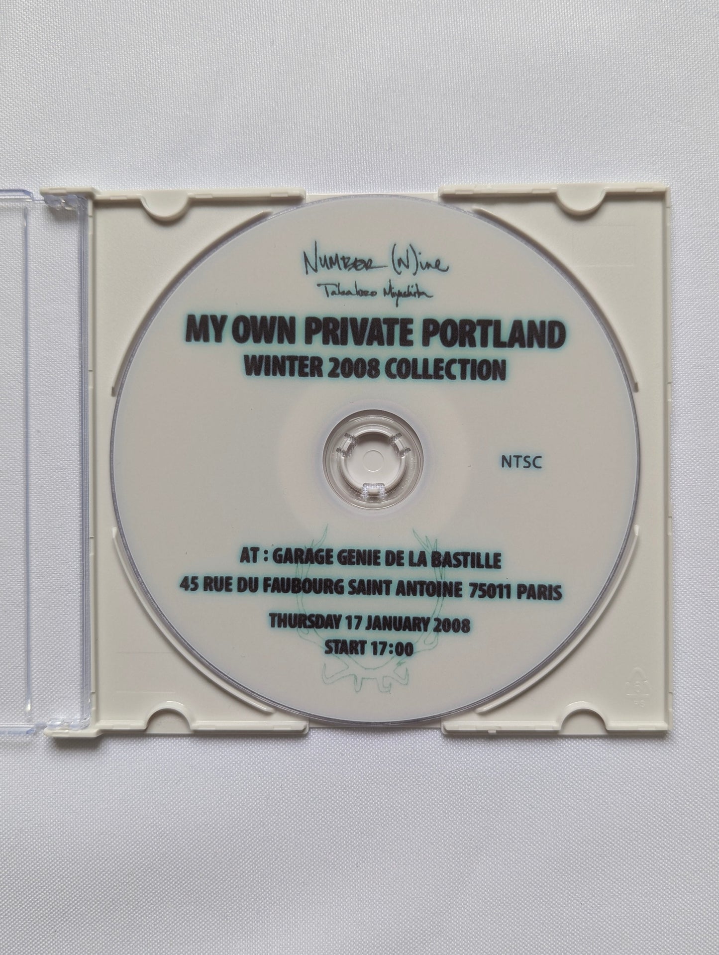 Number (N)ine 2008 "My own private portland" winter 2008 collection CD disc
