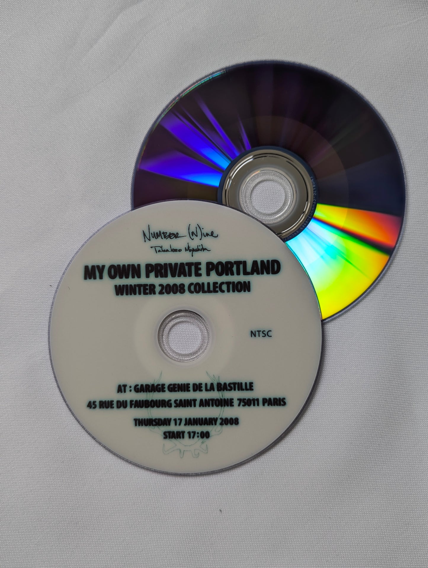 Number (N)ine 2008 "My own private portland" winter 2008 collection CD disc