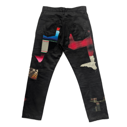 Junya Watanabe Man x Pendleton patchwork jeans