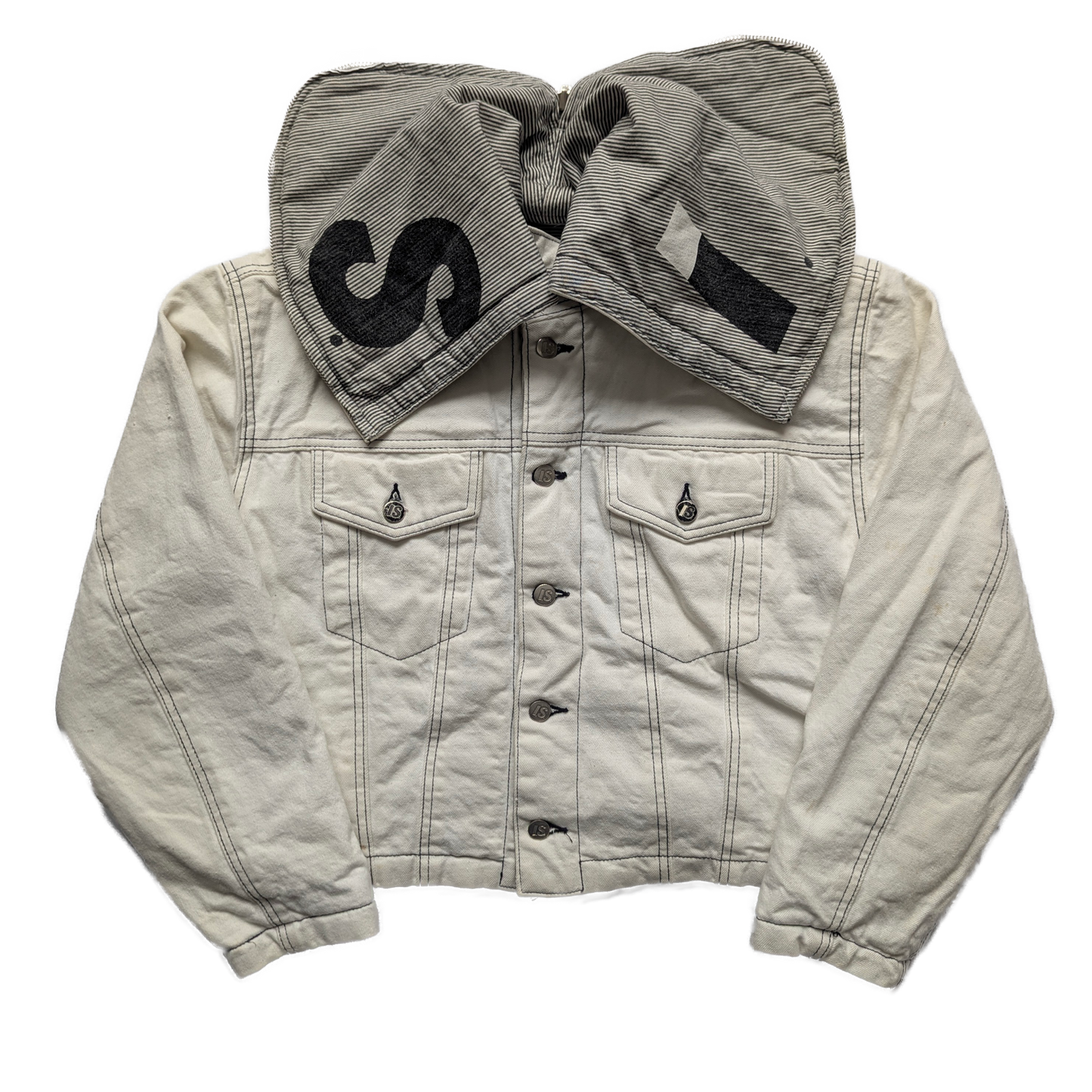 Issey Miyake sports 80's reversible short jacket