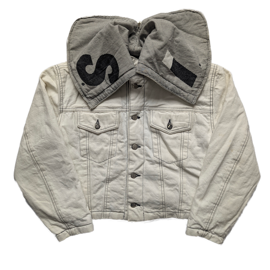 Issey Miyake sports 80's reversible short jacket