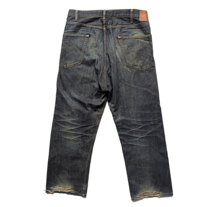 Junya Watanabe Man x Levi's collaboration distressed denim