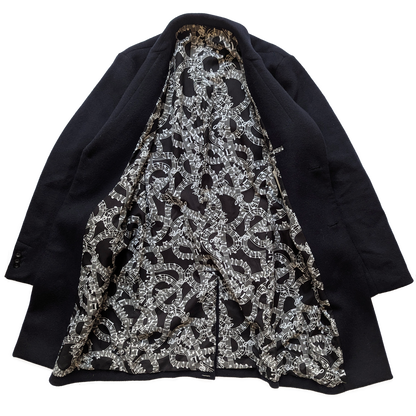 Number (N)ine musical note reprint coat